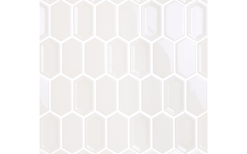 Мозаика Crayon White Glos (Чип 38X76X8 Мм) 27,8X30,4