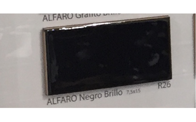 Настенная плитка Alfaro Negro Br, 7,5x15