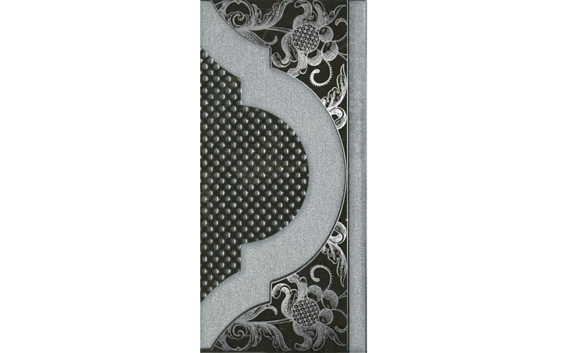 Декор Фрагонар HGD\B266\16072 Черный 7,4x15