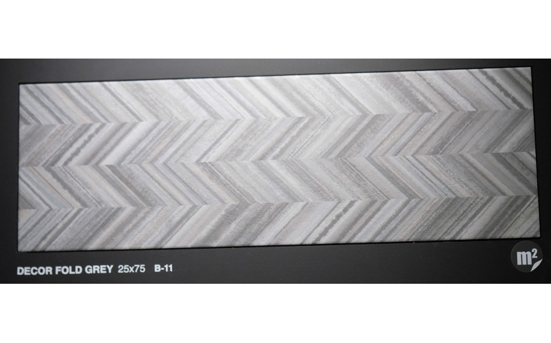Декор Cromat One Dec Fold Grey 25x75