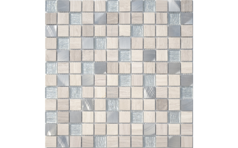 Мозаика Silver Flax (Чип 23X23X4 Мм) 29,8X29,8