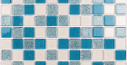 Мозаика Shine Blue (Чип 25X25X4 Мм) 30X30