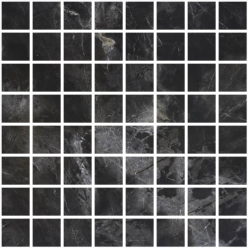 Мозаика BRUNO PERLA.NERO MARMO Чип 3,5x3,5 BLACK FULL LAPPATO 29x29