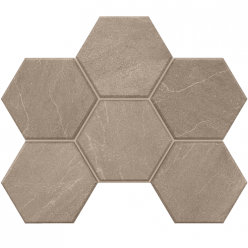 Мозаика Gabbro Grey Hexagon GB02 25x28.5