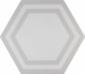 Настенная плитка Adex Pavimento Hexagono Deco Light Gray (ADPV9019) 20x23