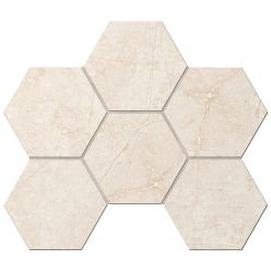 Мозаика Marmulla Light Beige Hexagon MA02 неполированная/полированая 25x28,5