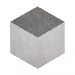 Мозаика Spectrum Cube Milky White SR00/Grey SR01 неполированная 25x29