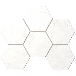 Мозаика Marmulla Grey Hexagon MA00 неполированная/полированая 25x28,5