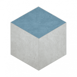 Мозаика Spectrum Cube Milky White SR00/Sky Blue SR03 неполированная 25x29