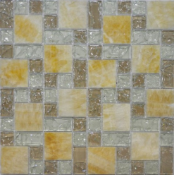 Стеклянная мозаика с камнем Qsg-081-Fp/8 29,8x29,8