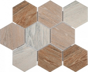 Мозаика Khg95-Wood (Чип 59X110X6 Мм) 25,6X29,5