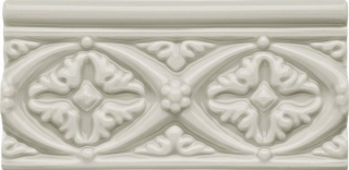Бордюр Adex Relieve Bizantino Silver Mist (ADNE4134) 7,5x15