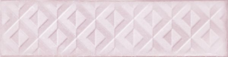 Настенная плитка Relieve Drop Pink Brillo 7.5x30