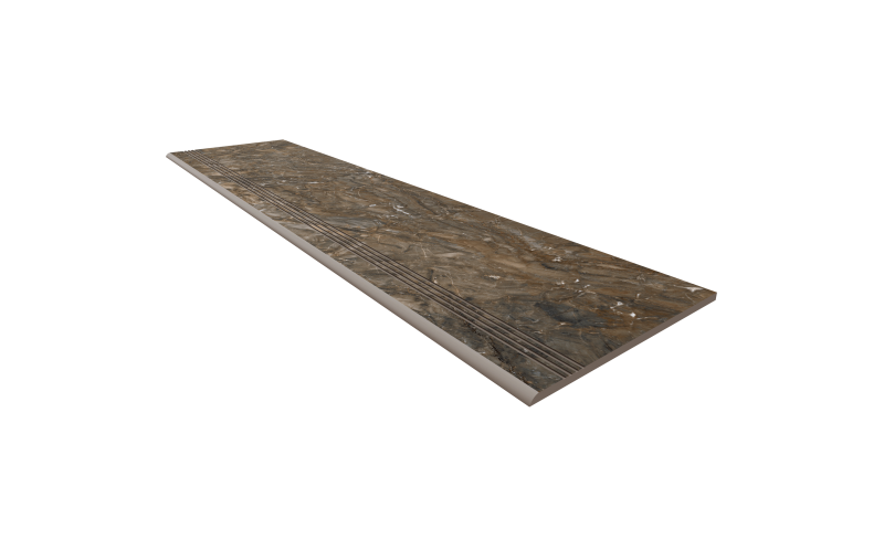 Ступень BR04 Bernini Dark Brown неполированная 30x120