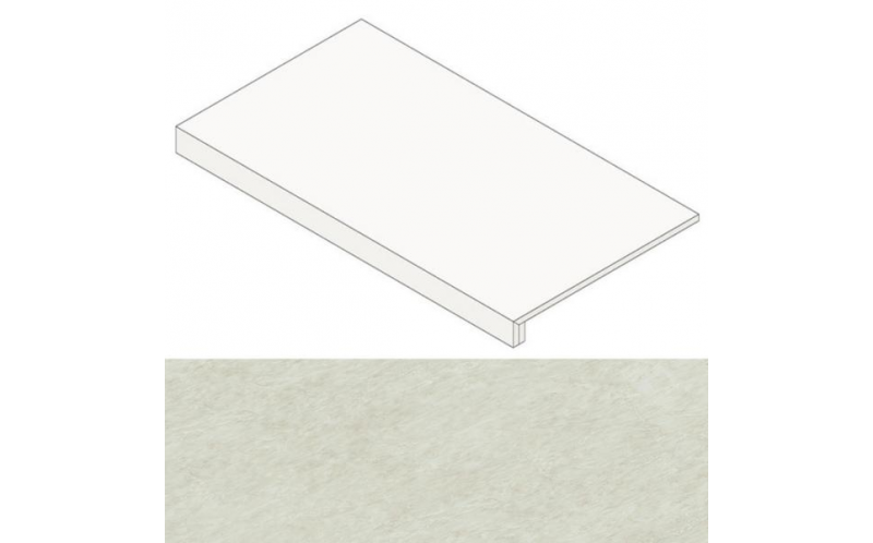 Ступень Marvel Edge Imperial White Scalino Lappato (AFCI) 33x60