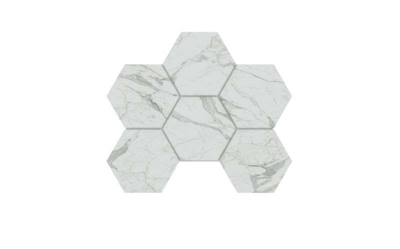 Мозаика Montis White MN01 Hexagon неполированный 25x28.5