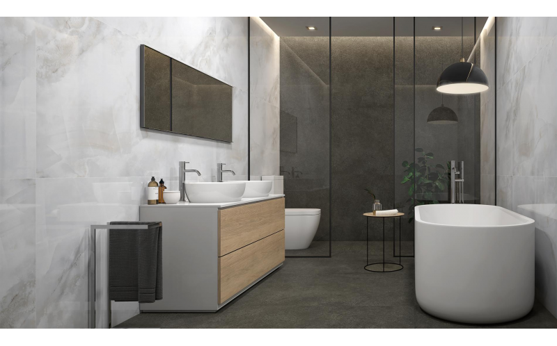 Керамогранит CR.Sardonyx White Leviglass 60x120