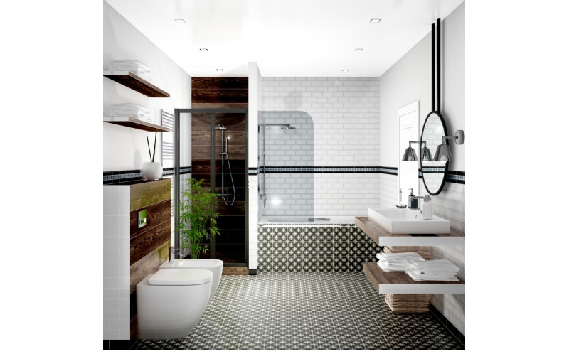 Настенная плитка Граньяно 16032 Белый Грань 7,4x15