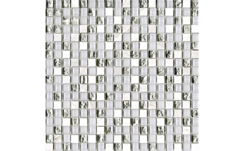Мозаика Eternity White (1,5X1,5) (L242521781) 29,7X29,7