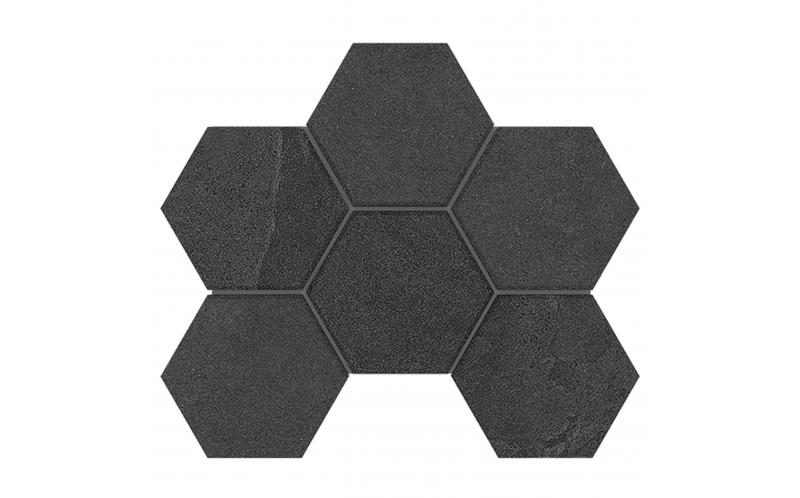 Мозаика Terra Black LN04/TE04 Hexagon 25x28.5