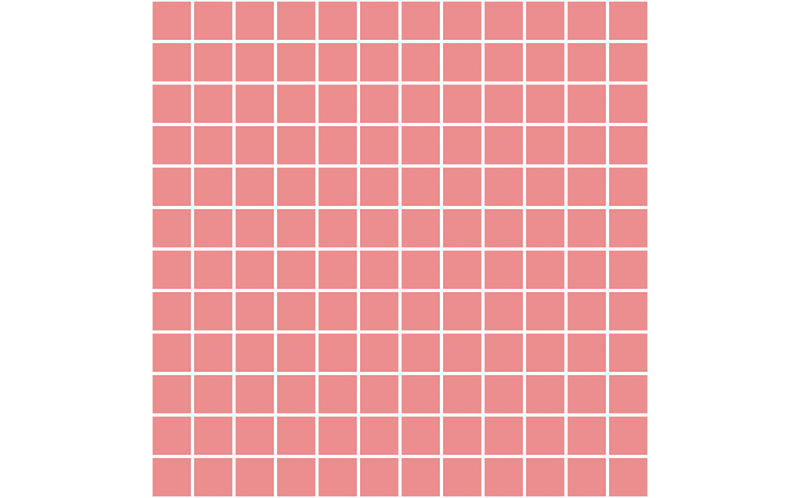 Мозаика Темари 20061 Темно-Розовый Матовый 8x29,8