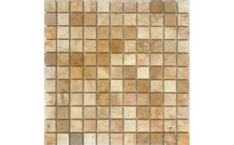 Мозаика из натурального камня Qs-002-25P/10 (чип 25X25X10 мм) 30,5x30,5