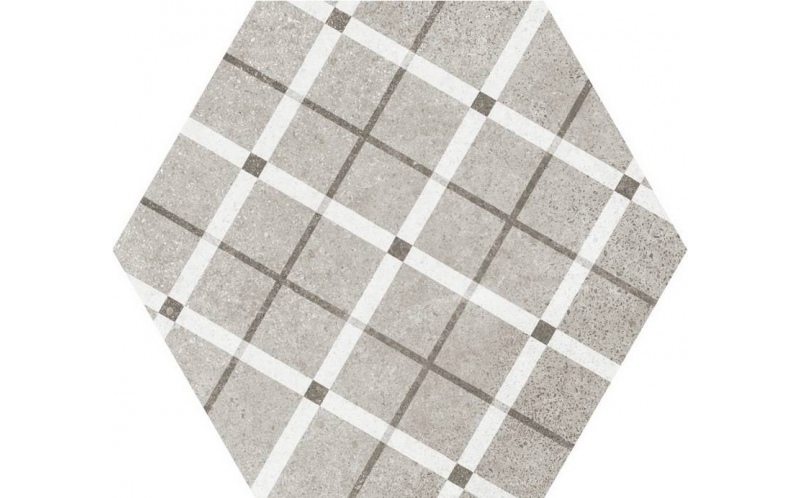 Керамогранит 22101 Hexatile Cement GEO Grey 17,5x20 (17 видов паттерна)