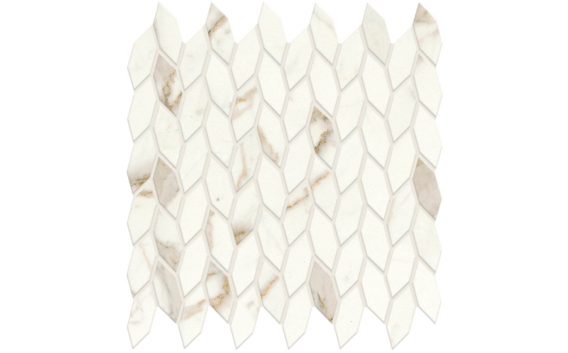 Мозаика Marvel Shine Calacatta Prestigio Mosaic Twist Silk (A4WP) 30,5x30,5