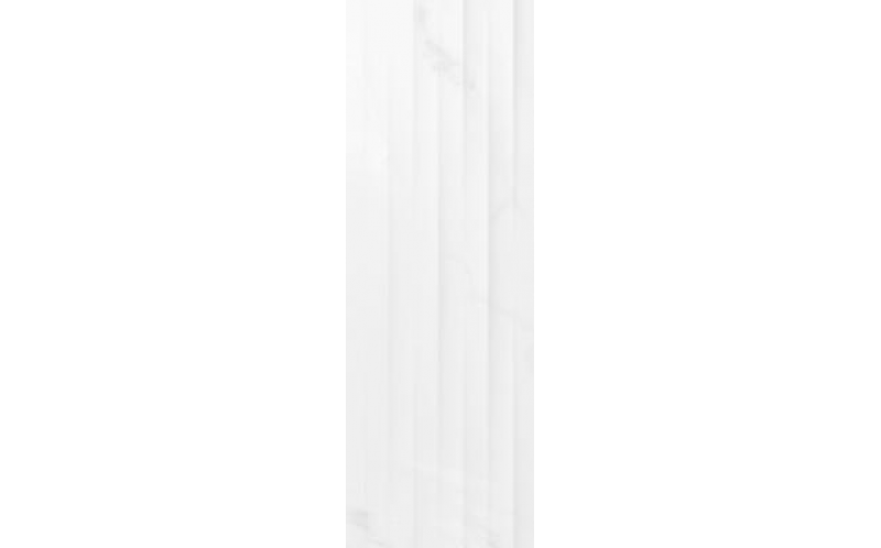 Настенная плитка Elegance Рельеф Полосы Белый 25X75 (EGU052D)