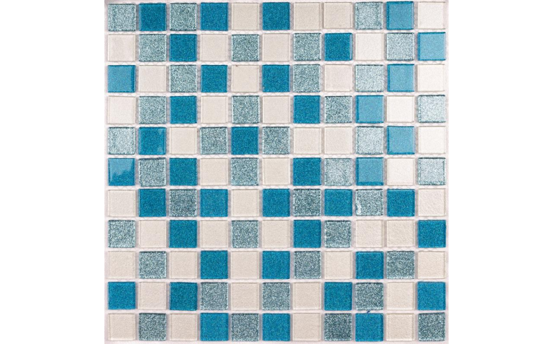 Мозаика Shine Blue (Чип 25X25X4 Мм) 30X30