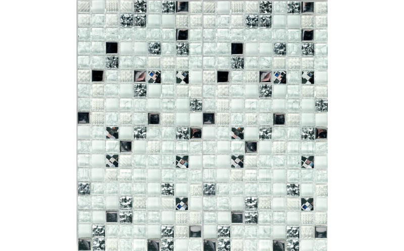 Мозаика Crystal White (Чип 15X15X8 Мм) 30X30