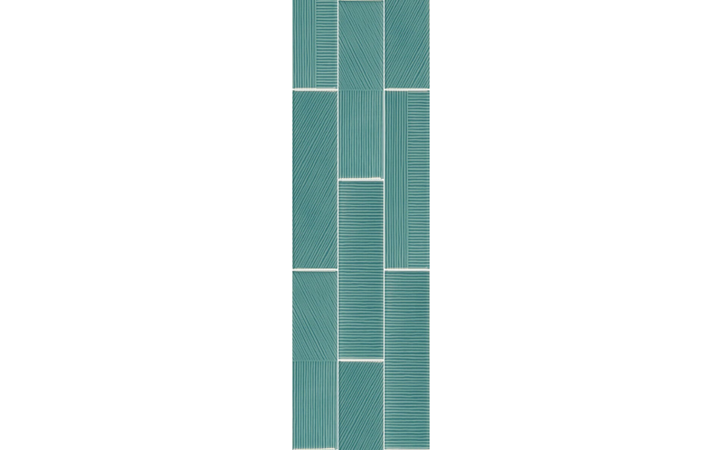 Настенная Плитка Decorline Stripebrick Emerald (Csasbem730) 7,3X30