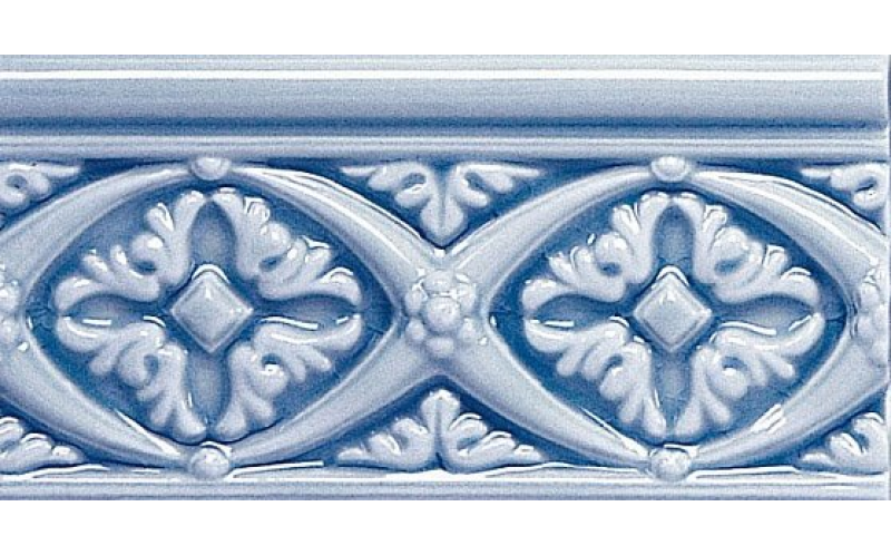 Бордюр Adex Relieve Bizantino C/C Azul Oscuro (ADMO4001) 7,5x15