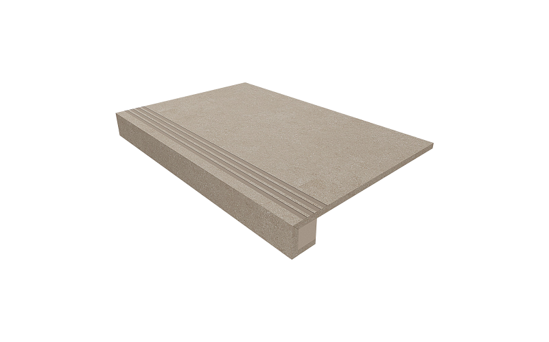 Ступень комплект Luna Beige LN01 33x120 неполированная+Подступенок 14.5x120