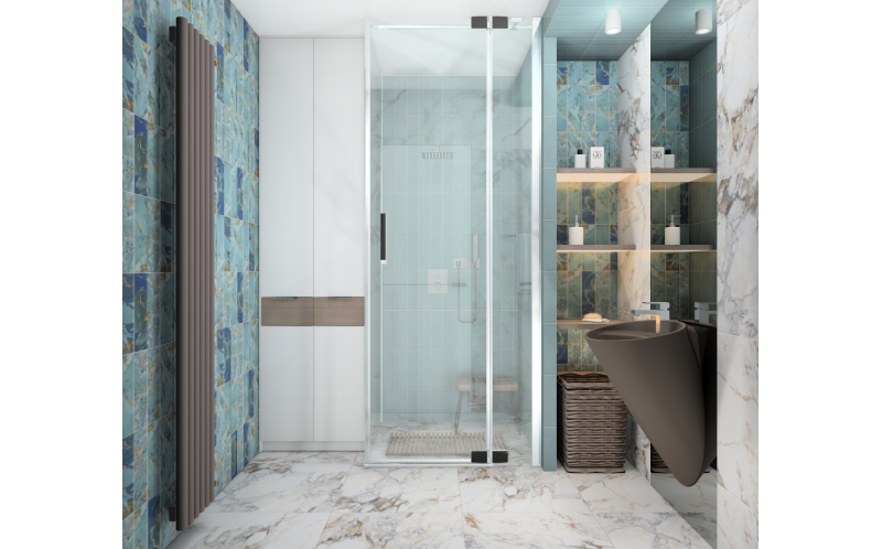 Настенная плитка Дарсена 9036 Голубой 8,5x28,5