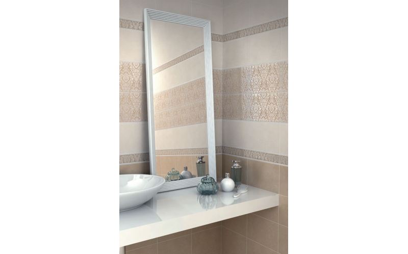 Бордюр Золотой Пляж PFD001 Карандаш Светлый Бежевый 2x30