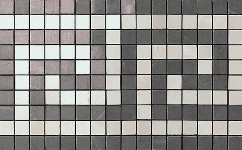 Бордюр Marvel Greca Grey/moon Angolo Mosaico (ASM9) 18,5x30