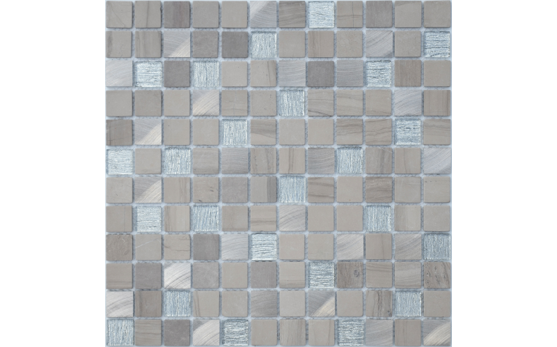 Мозаика Grey Velvet (Чип 23X23X4 Мм) 29,8X29,8