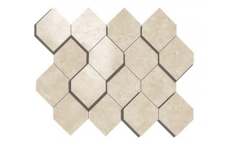 Мозаика Cream Prestige Mosaico Esagono 3D (AS38) 28,2x35,3