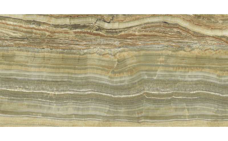 Керамогранит Ultra Onici Green Onyx Vein Cut Lucidato Shiny (UO6L300558) 150x300