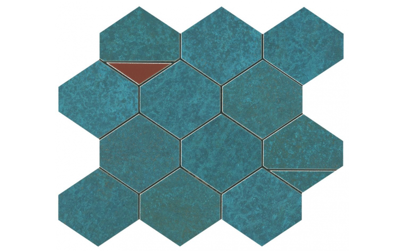 Мозаика Blaze Verdigris Mosaico Nest (9BNV) 25,8x29,4