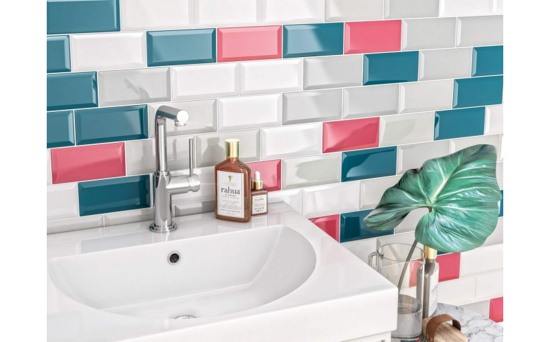 Настенная плитка Клемансо 16055 Оливковый Грань 7,4x15