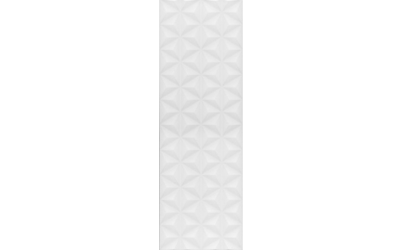 Настенная плитка Диагональ 12119R Белый Структура Обрезной 25x75