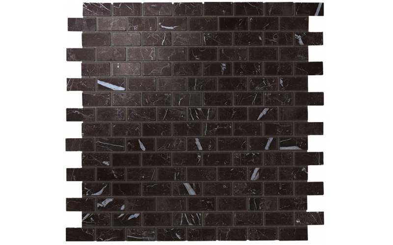 Мозаика Marvel Nero Marquina Mosaico Lappato Burattato (AS35) 29,8x29,8