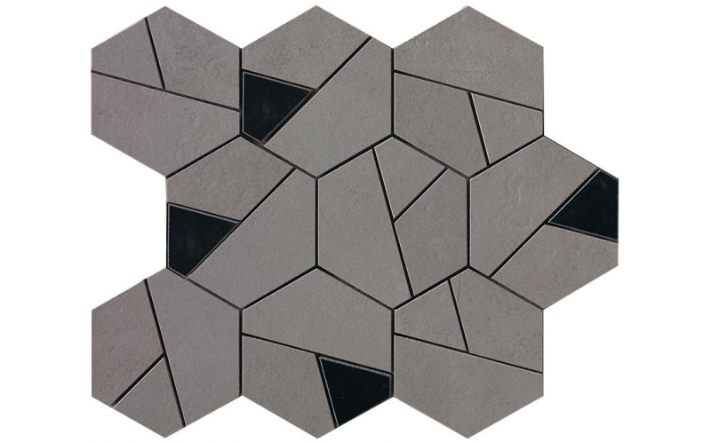 Мозаика Boost Smoke Mosaico Hex Black (AN69) 25x28,5
