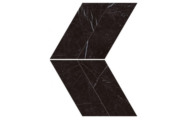 Мозаика Nero Marquina Chevron Lappato (AS1W) 22,5x22,9