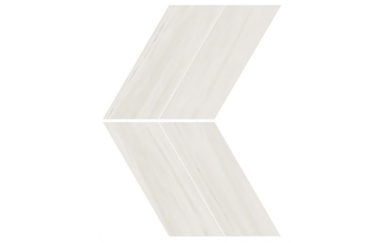 Мозаика Bianco Dolomite Chevron Lappato (AS1Q) 22,5x22,9