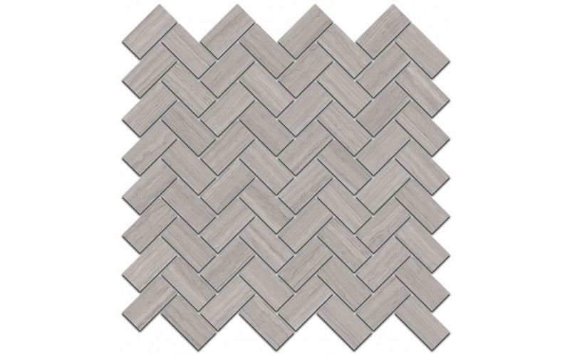 Декор Грасси 190\002 Серый Мозаичный 30x31,5