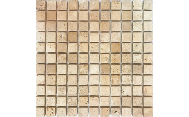 Мозаика из натурального камня Qs-001-25T/10 (чип 25X25X10 мм) 30,5x30,5