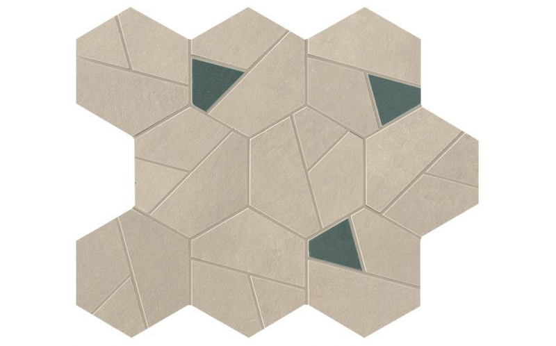 Мозаика Boost Pro Cream Mosaico Hex Blue (A0QO) 25x28,5